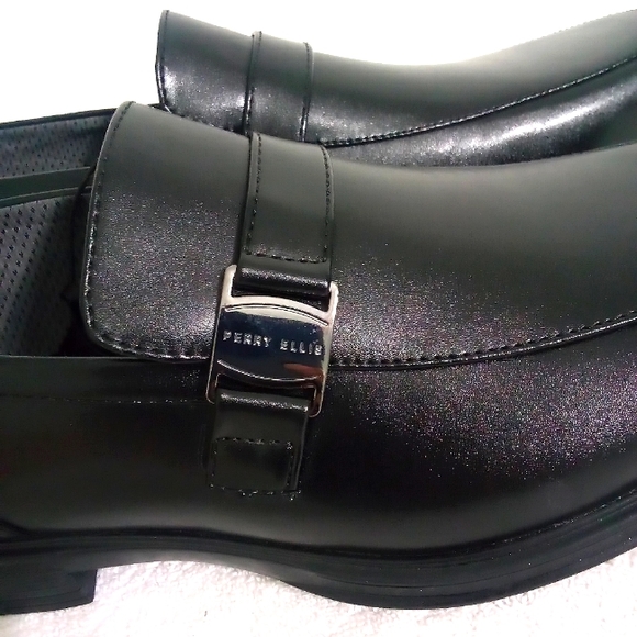 PERRY ELLIS MEN'S JUSTIN LOAFER | SIZE 11.5 | BLACK - Picture 8 of 11